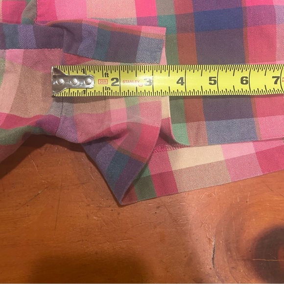 Banana Republic Ryan Fit Rainbow Plaid Shorts Pockets Colorful Summer Preppy - Picture 9 of 11